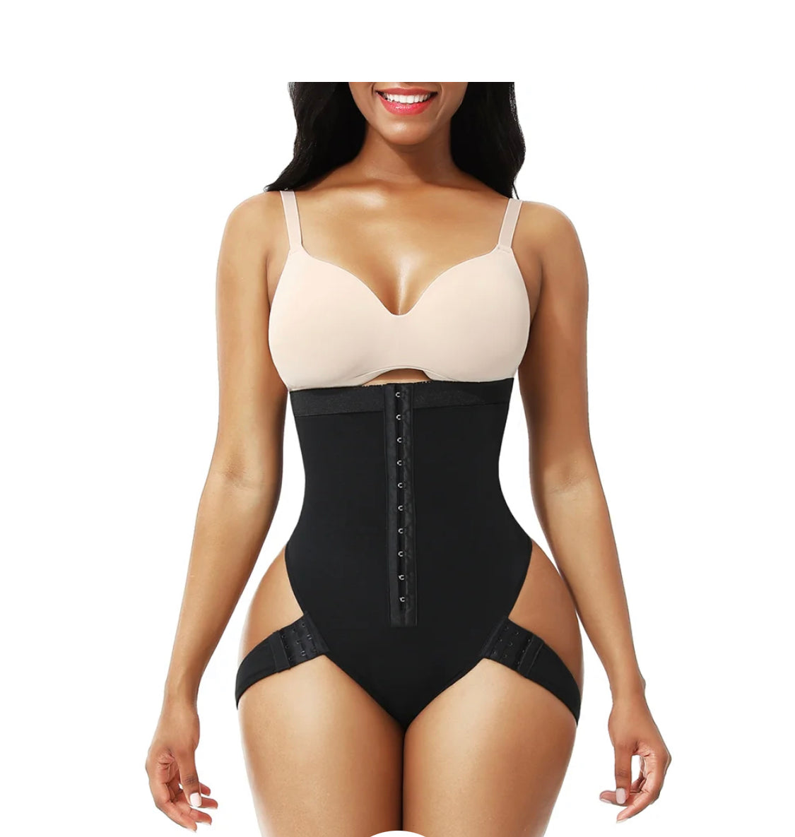 High Waist Butt Lifter Thong Curve w/ Side Straps