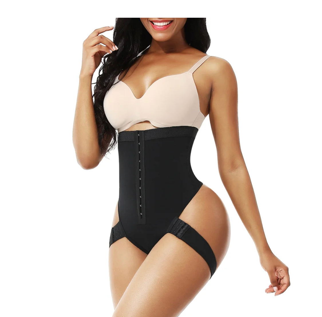High Waist Butt Lifter Thong Curve w/ Side Straps
